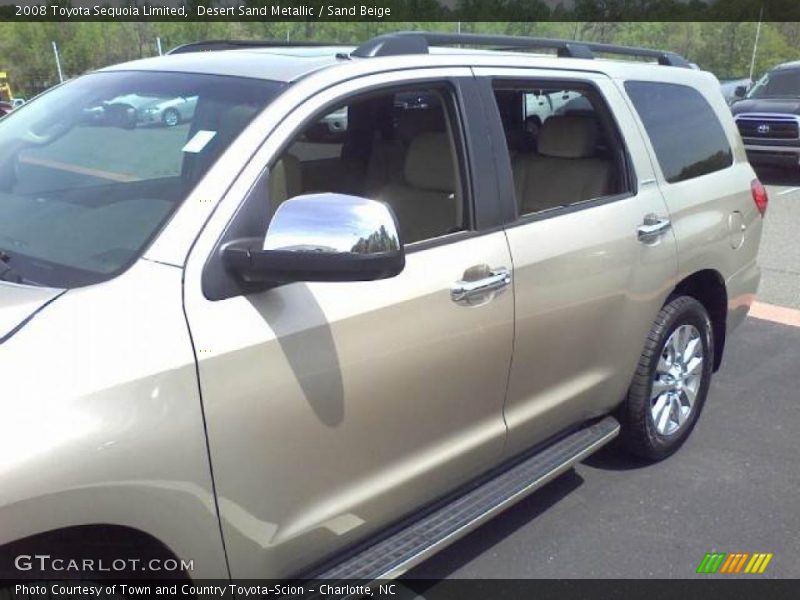 Desert Sand Metallic / Sand Beige 2008 Toyota Sequoia Limited