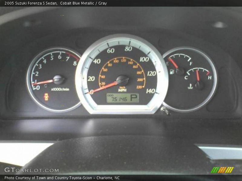 Cobalt Blue Metallic / Gray 2005 Suzuki Forenza S Sedan