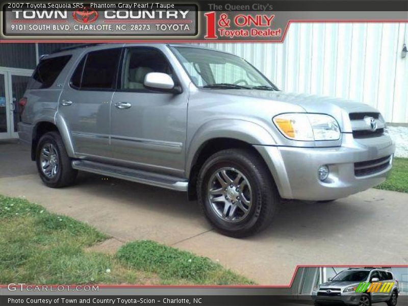 Phantom Gray Pearl / Taupe 2007 Toyota Sequoia SR5