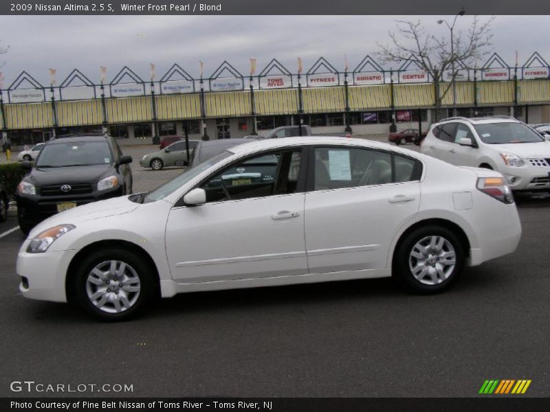 Winter Frost Pearl / Blond 2009 Nissan Altima 2.5 S