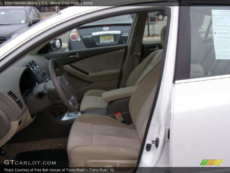 Winter Frost Pearl / Blond 2009 Nissan Altima 2.5 S