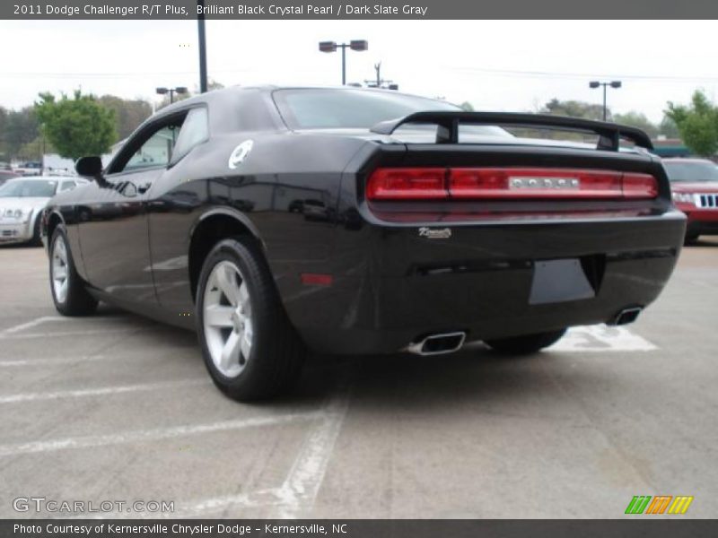 Brilliant Black Crystal Pearl / Dark Slate Gray 2011 Dodge Challenger R/T Plus