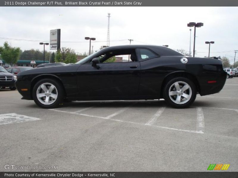 Brilliant Black Crystal Pearl / Dark Slate Gray 2011 Dodge Challenger R/T Plus