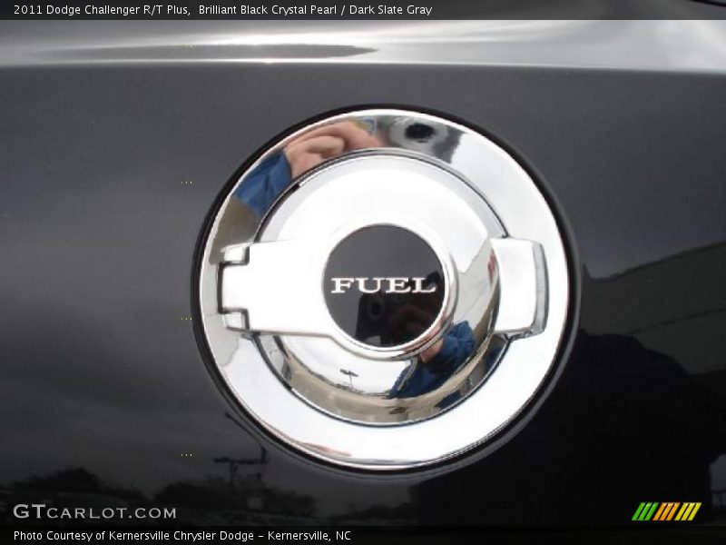 Brilliant Black Crystal Pearl / Dark Slate Gray 2011 Dodge Challenger R/T Plus
