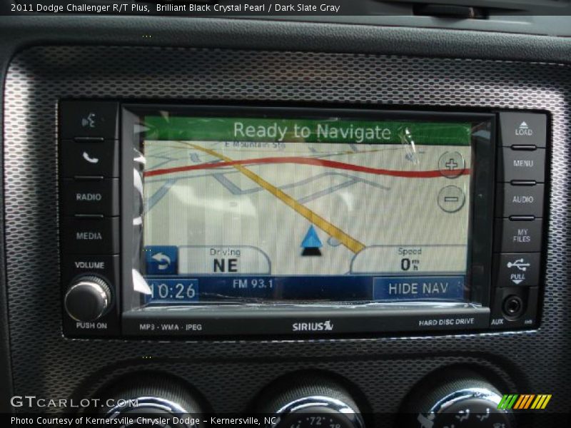Navigation of 2011 Challenger R/T Plus