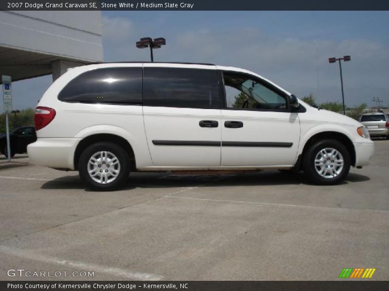 Stone White / Medium Slate Gray 2007 Dodge Grand Caravan SE