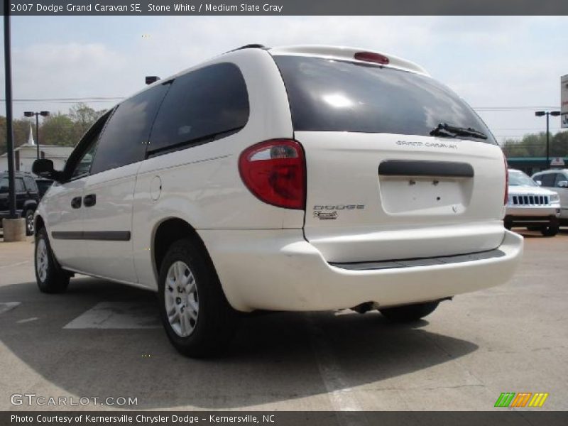 Stone White / Medium Slate Gray 2007 Dodge Grand Caravan SE