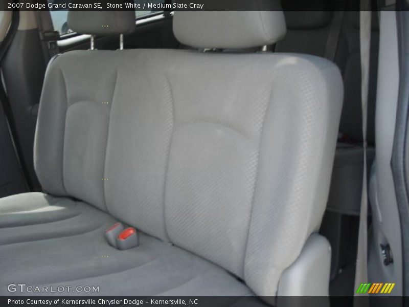 Stone White / Medium Slate Gray 2007 Dodge Grand Caravan SE
