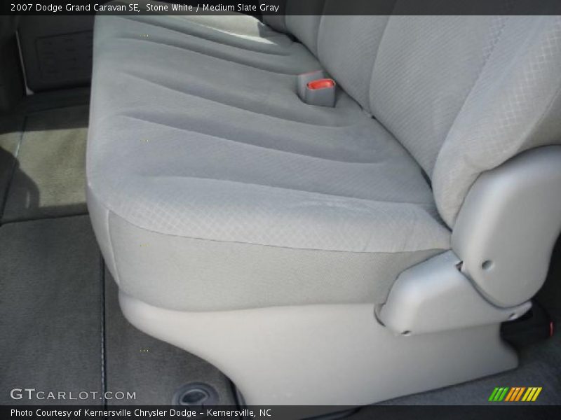 Stone White / Medium Slate Gray 2007 Dodge Grand Caravan SE