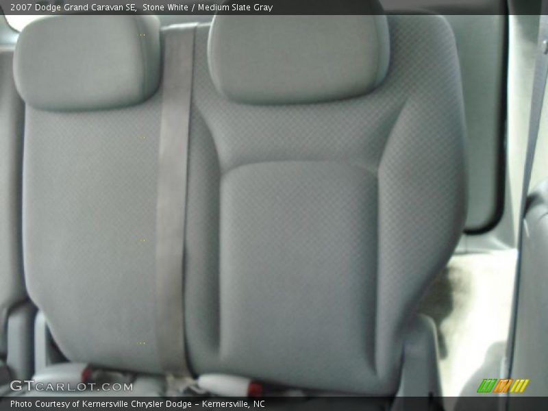 Stone White / Medium Slate Gray 2007 Dodge Grand Caravan SE