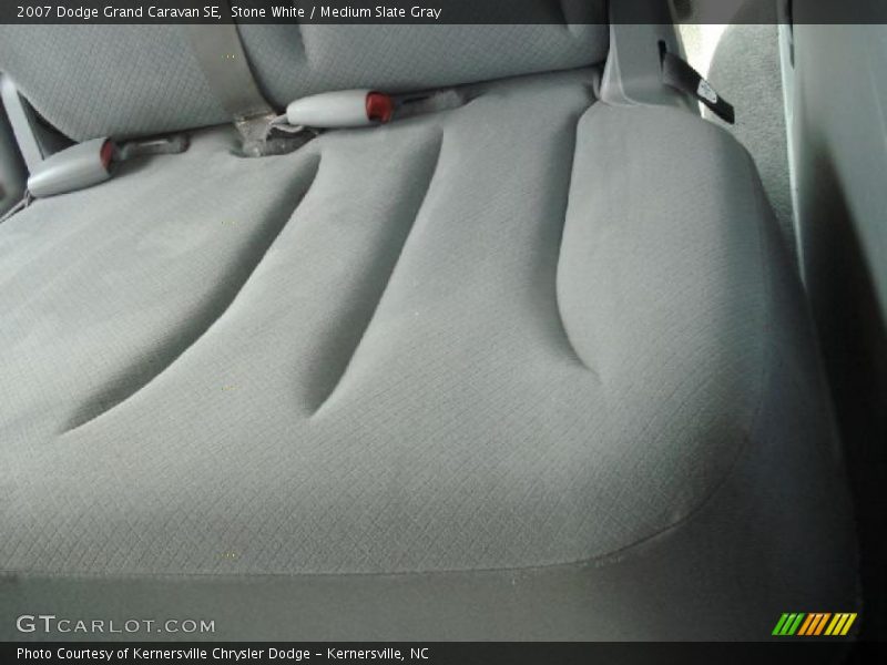 Stone White / Medium Slate Gray 2007 Dodge Grand Caravan SE