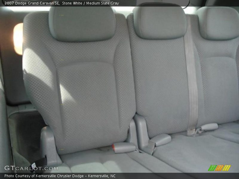 Stone White / Medium Slate Gray 2007 Dodge Grand Caravan SE