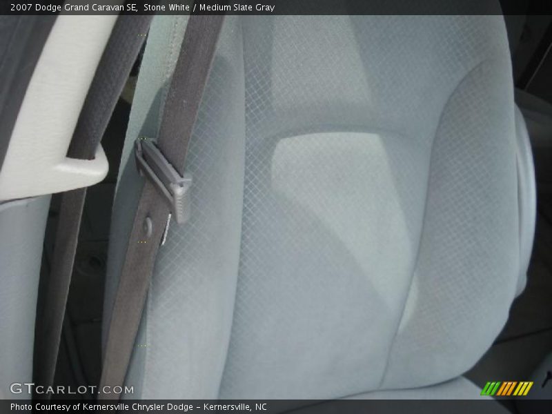 Stone White / Medium Slate Gray 2007 Dodge Grand Caravan SE