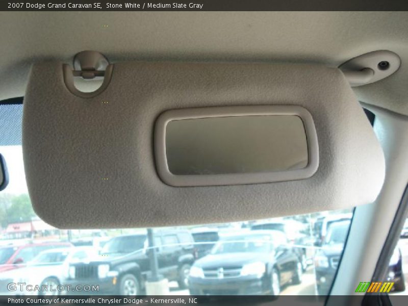Stone White / Medium Slate Gray 2007 Dodge Grand Caravan SE