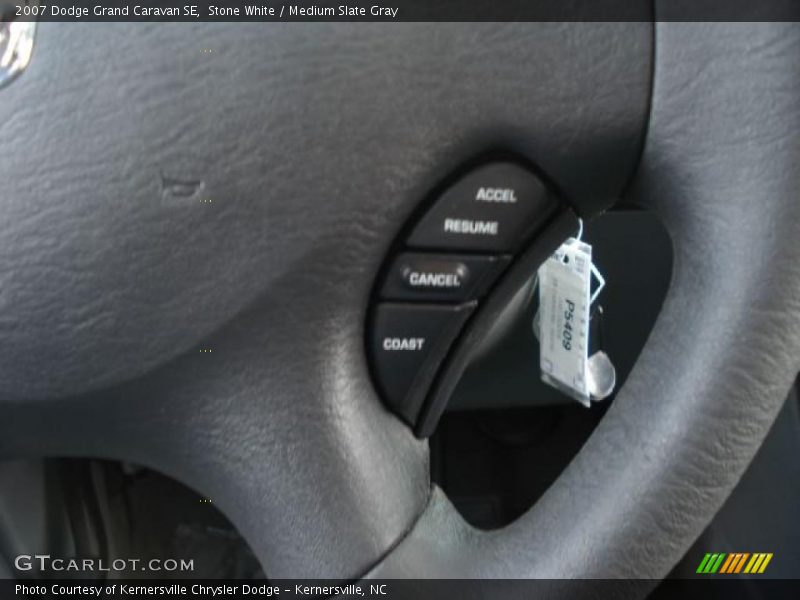 Stone White / Medium Slate Gray 2007 Dodge Grand Caravan SE