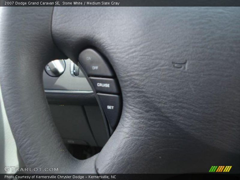 Stone White / Medium Slate Gray 2007 Dodge Grand Caravan SE