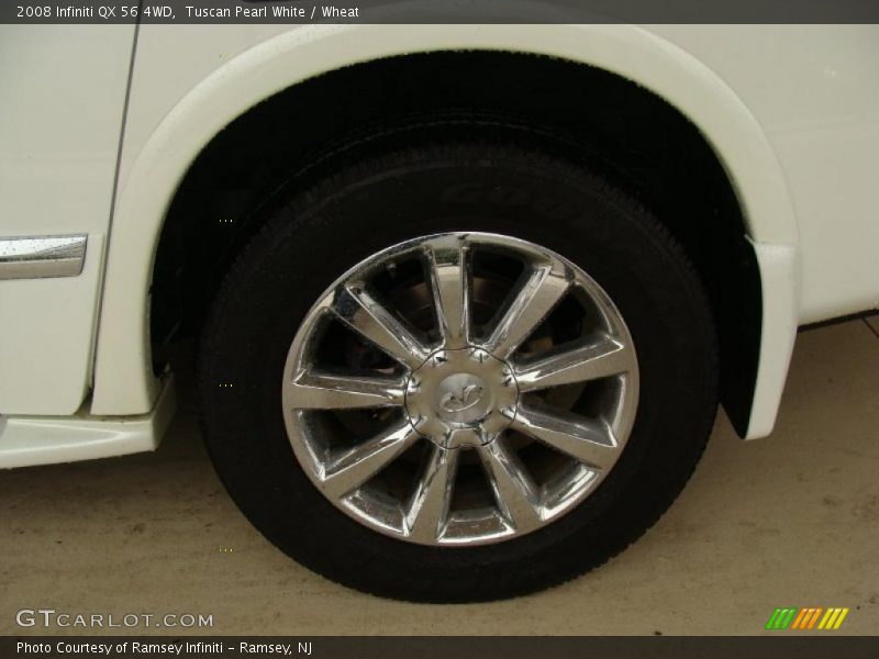 Tuscan Pearl White / Wheat 2008 Infiniti QX 56 4WD