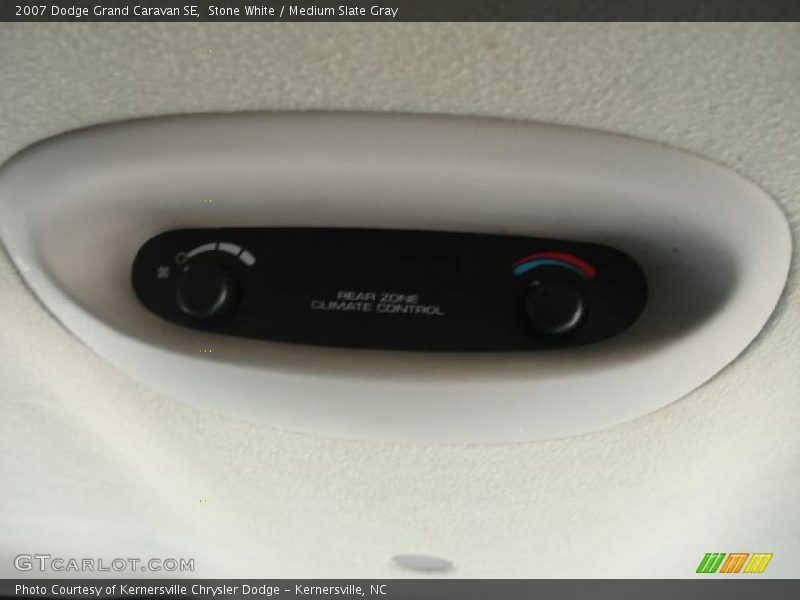 Stone White / Medium Slate Gray 2007 Dodge Grand Caravan SE