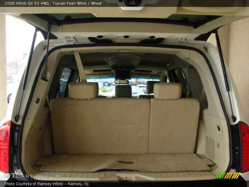 Tuscan Pearl White / Wheat 2008 Infiniti QX 56 4WD
