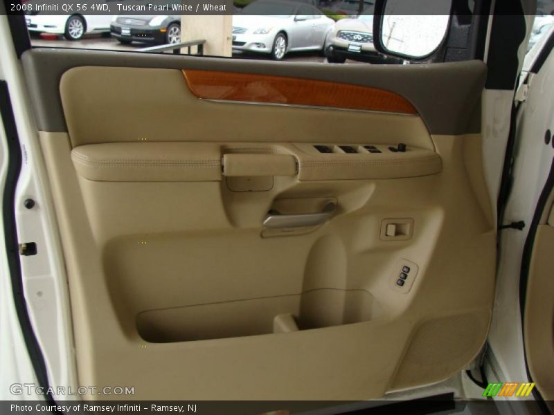 Tuscan Pearl White / Wheat 2008 Infiniti QX 56 4WD
