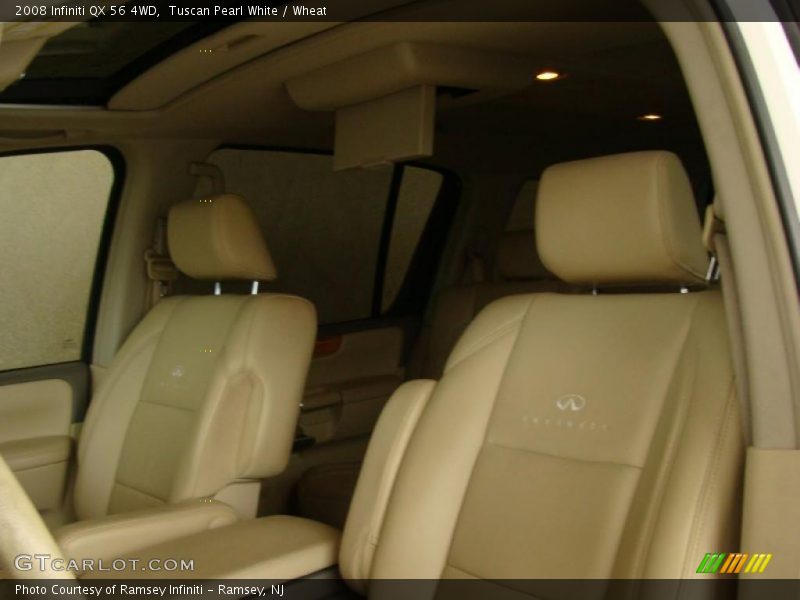 Tuscan Pearl White / Wheat 2008 Infiniti QX 56 4WD