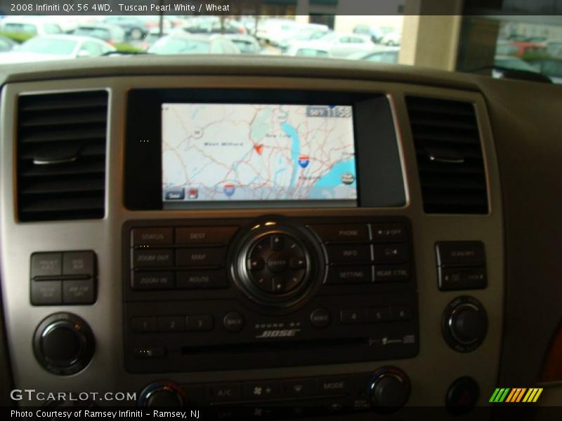 Tuscan Pearl White / Wheat 2008 Infiniti QX 56 4WD