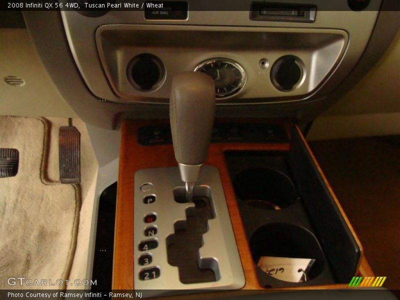 Tuscan Pearl White / Wheat 2008 Infiniti QX 56 4WD