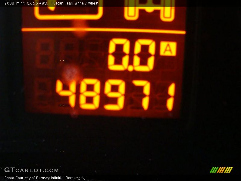 Tuscan Pearl White / Wheat 2008 Infiniti QX 56 4WD