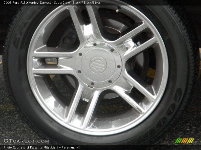 Black / Black/Silver 2003 Ford F150 Harley-Davidson SuperCrew
