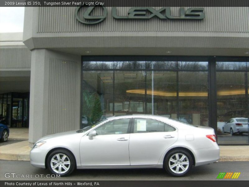 Tungsten Silver Pearl / Light Gray 2009 Lexus ES 350