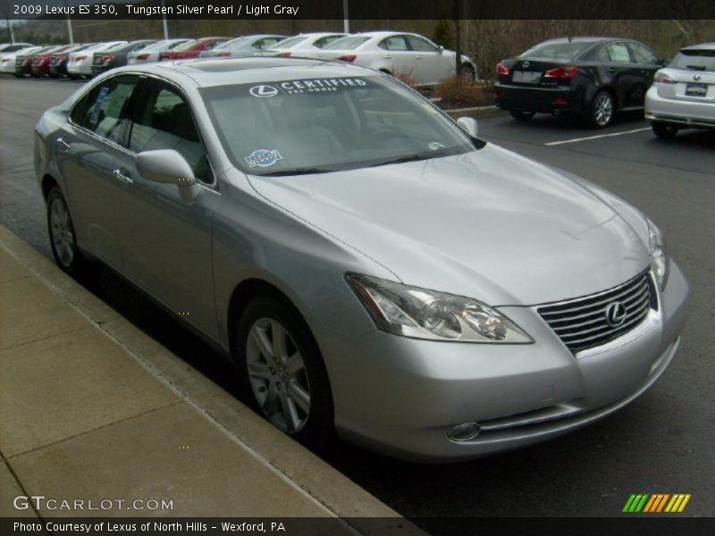 Tungsten Silver Pearl / Light Gray 2009 Lexus ES 350