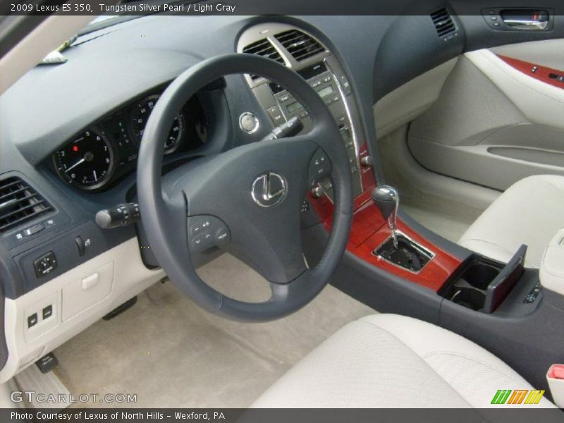 Tungsten Silver Pearl / Light Gray 2009 Lexus ES 350