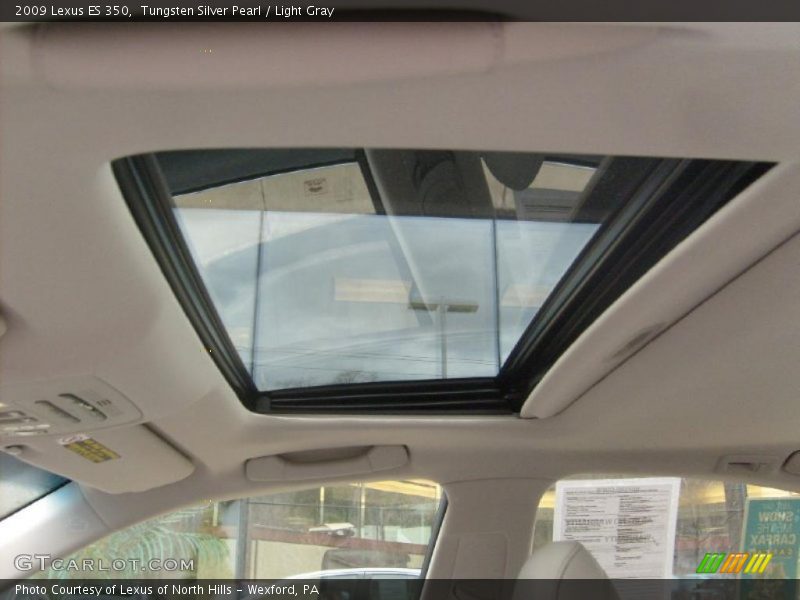 Tungsten Silver Pearl / Light Gray 2009 Lexus ES 350