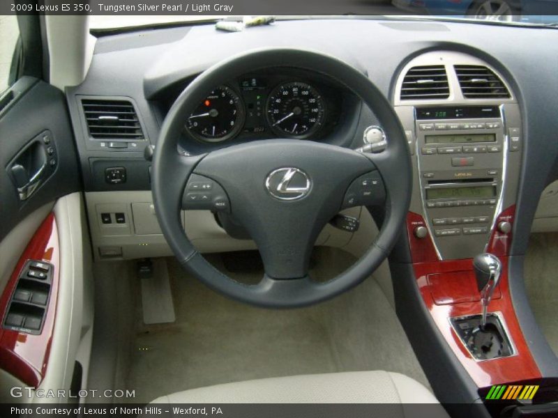 Tungsten Silver Pearl / Light Gray 2009 Lexus ES 350