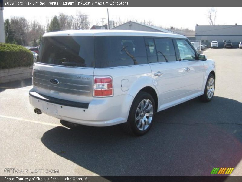 White Platinum Tri-Coat / Medium Light Stone 2009 Ford Flex Limited