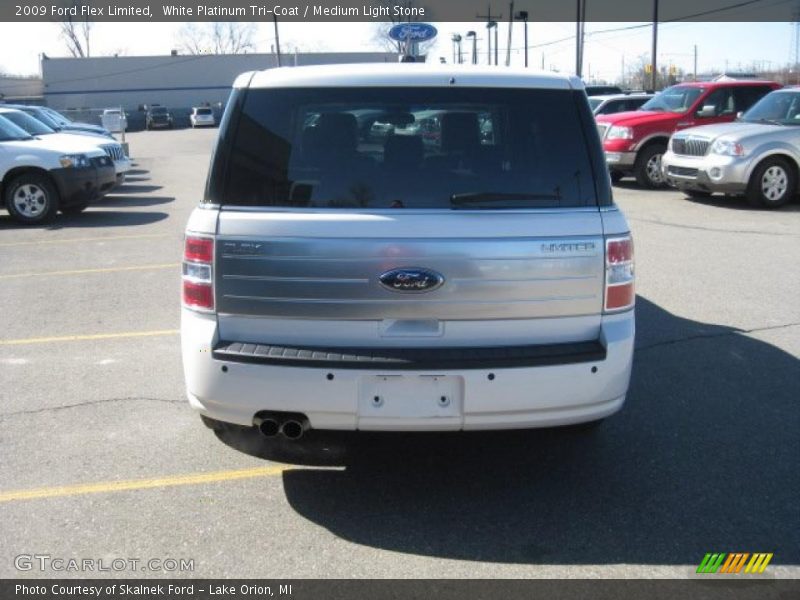 White Platinum Tri-Coat / Medium Light Stone 2009 Ford Flex Limited