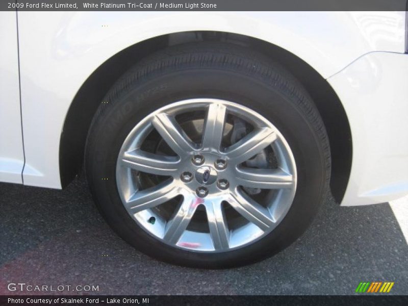 White Platinum Tri-Coat / Medium Light Stone 2009 Ford Flex Limited