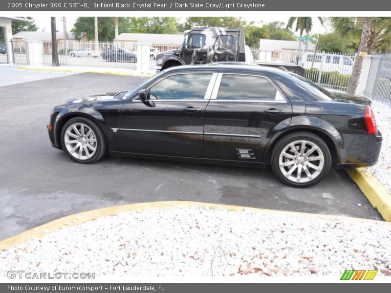 Brilliant Black Crystal Pearl / Dark Slate Gray/Light Graystone 2005 Chrysler 300 C SRT-8
