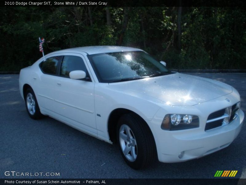 Stone White / Dark Slate Gray 2010 Dodge Charger SXT
