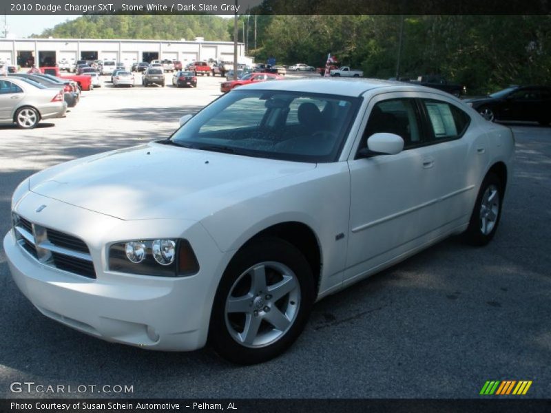 Stone White / Dark Slate Gray 2010 Dodge Charger SXT