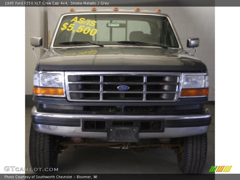 Smoke Metallic / Grey 1995 Ford F350 XLT Crew Cab 4x4