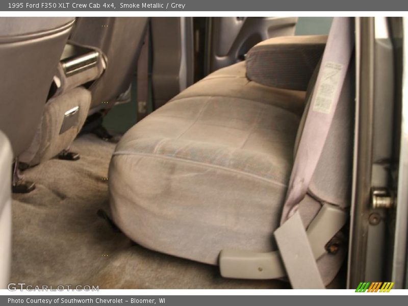 Smoke Metallic / Grey 1995 Ford F350 XLT Crew Cab 4x4