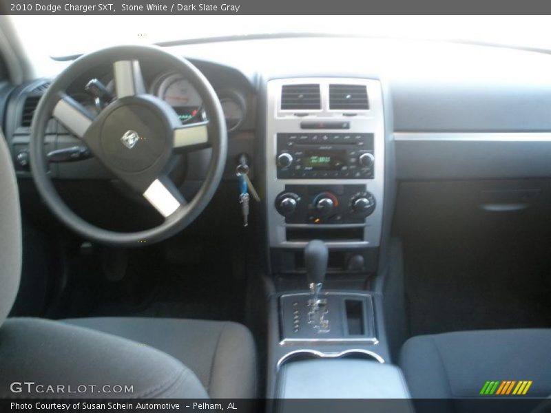 Stone White / Dark Slate Gray 2010 Dodge Charger SXT