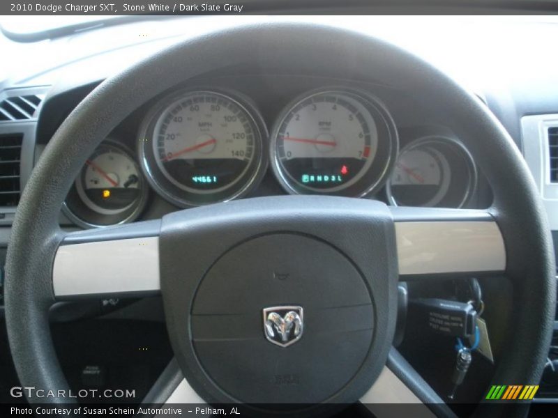 Stone White / Dark Slate Gray 2010 Dodge Charger SXT