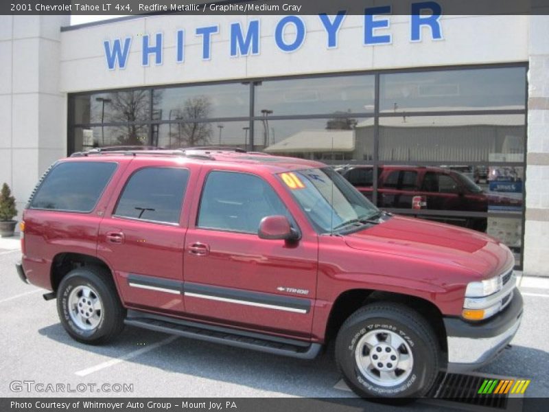 Redfire Metallic / Graphite/Medium Gray 2001 Chevrolet Tahoe LT 4x4