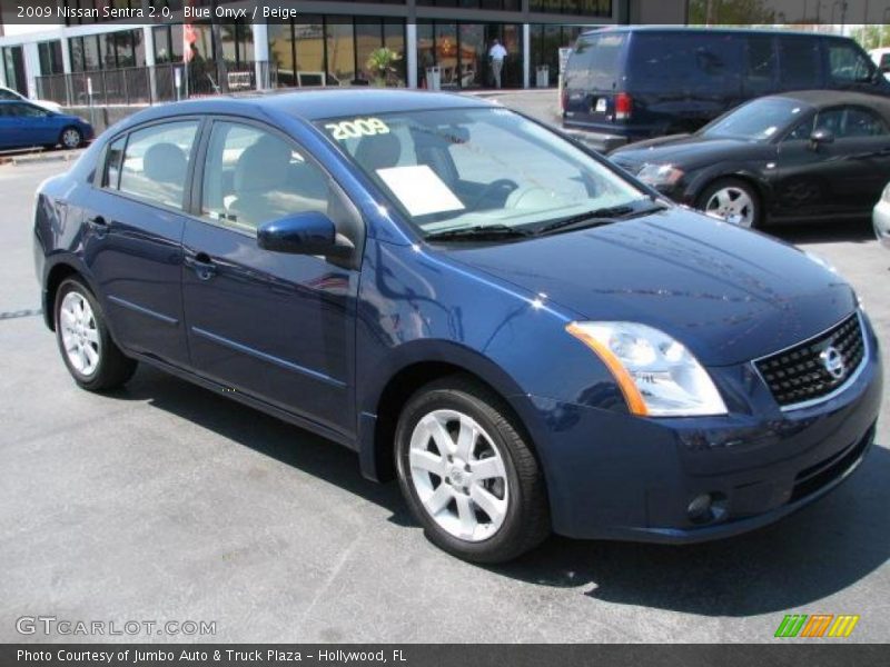 Blue Onyx / Beige 2009 Nissan Sentra 2.0
