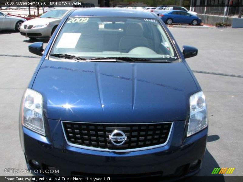 Blue Onyx / Beige 2009 Nissan Sentra 2.0