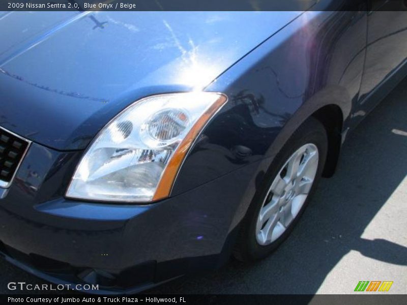 Blue Onyx / Beige 2009 Nissan Sentra 2.0