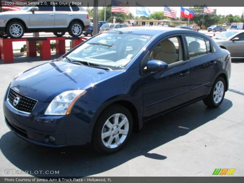 Blue Onyx / Beige 2009 Nissan Sentra 2.0