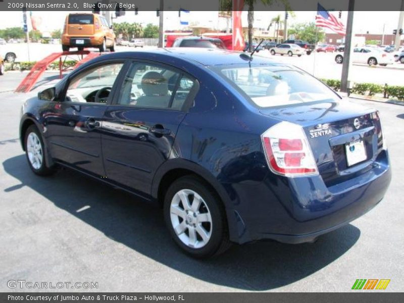 Blue Onyx / Beige 2009 Nissan Sentra 2.0